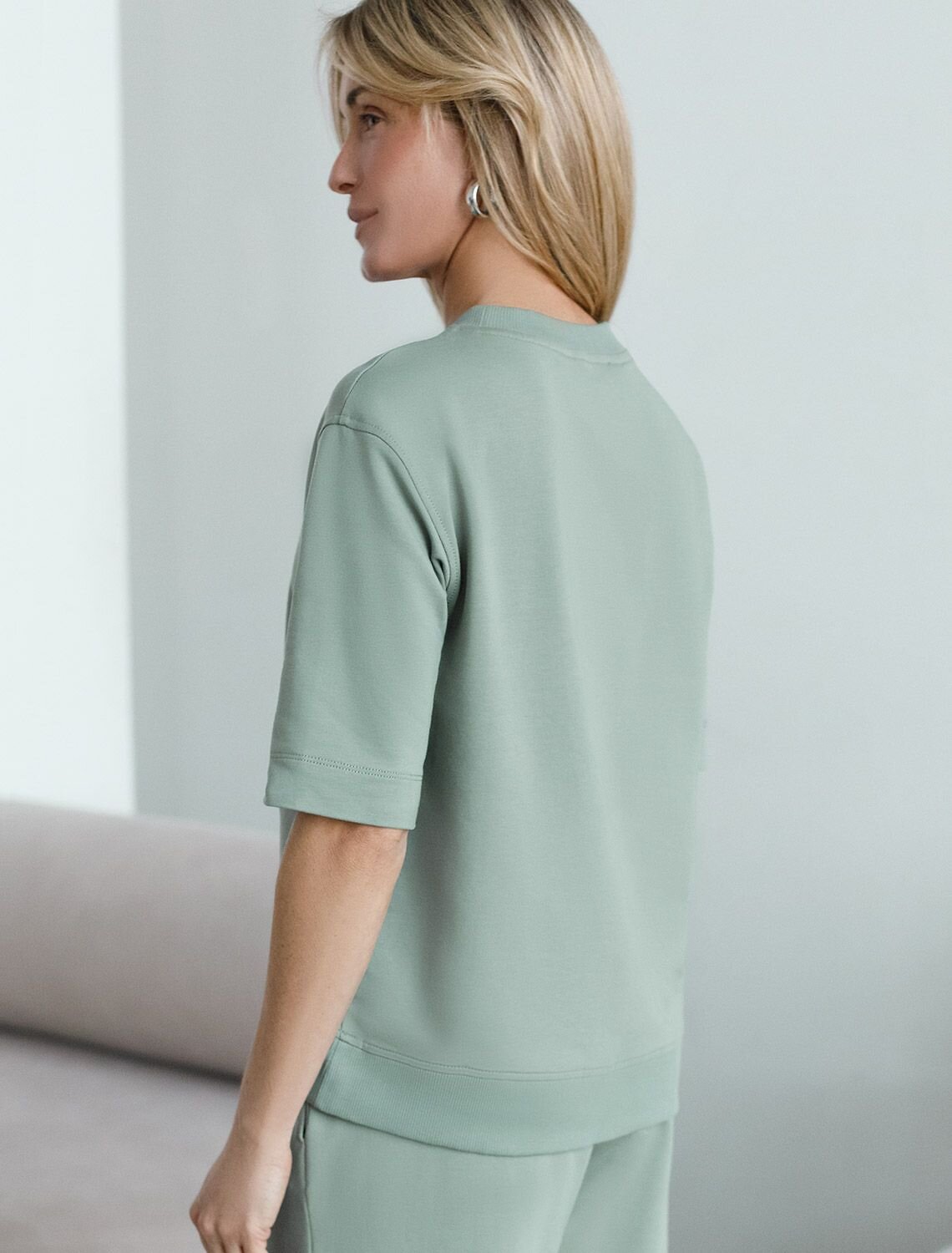 VILATTE Футболка 591972 D49.169 св.оливковый_vintage