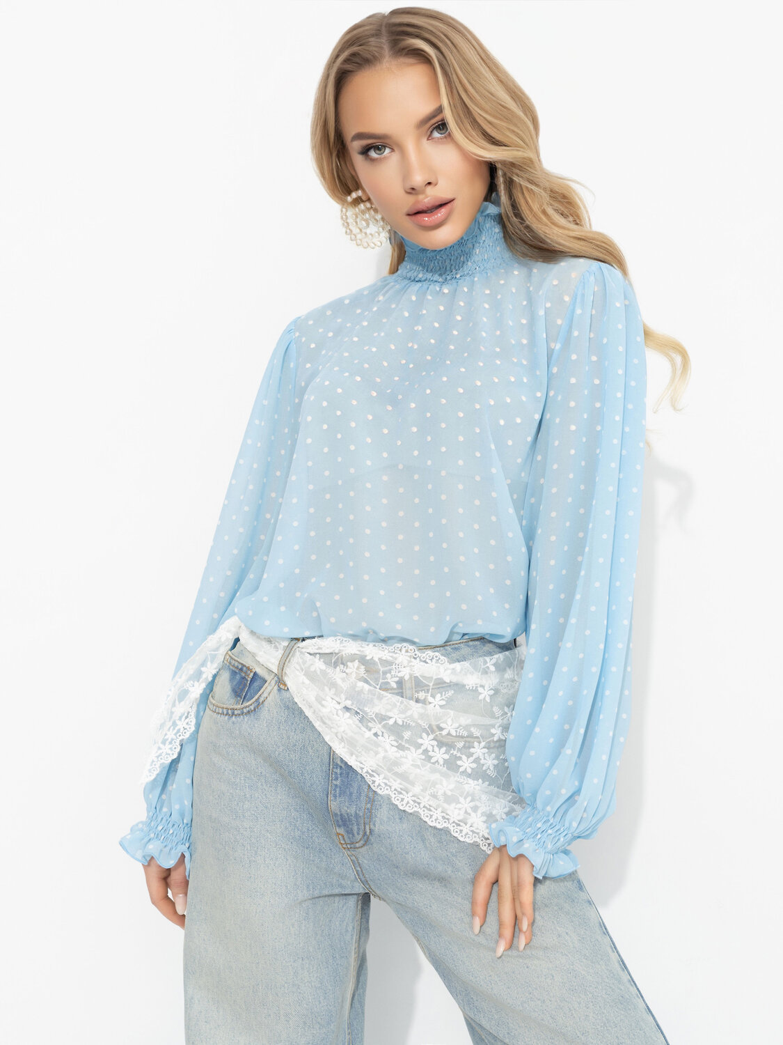 CHARUTTI Блуза 591987 12840 Голубой