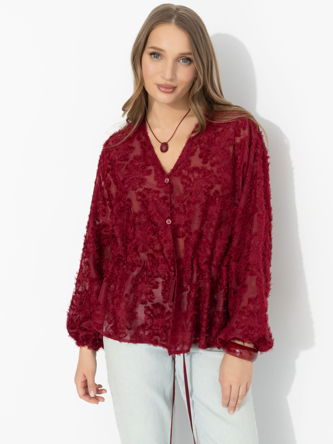 CHARUTTI Блуза 591991 12835 Бордовый