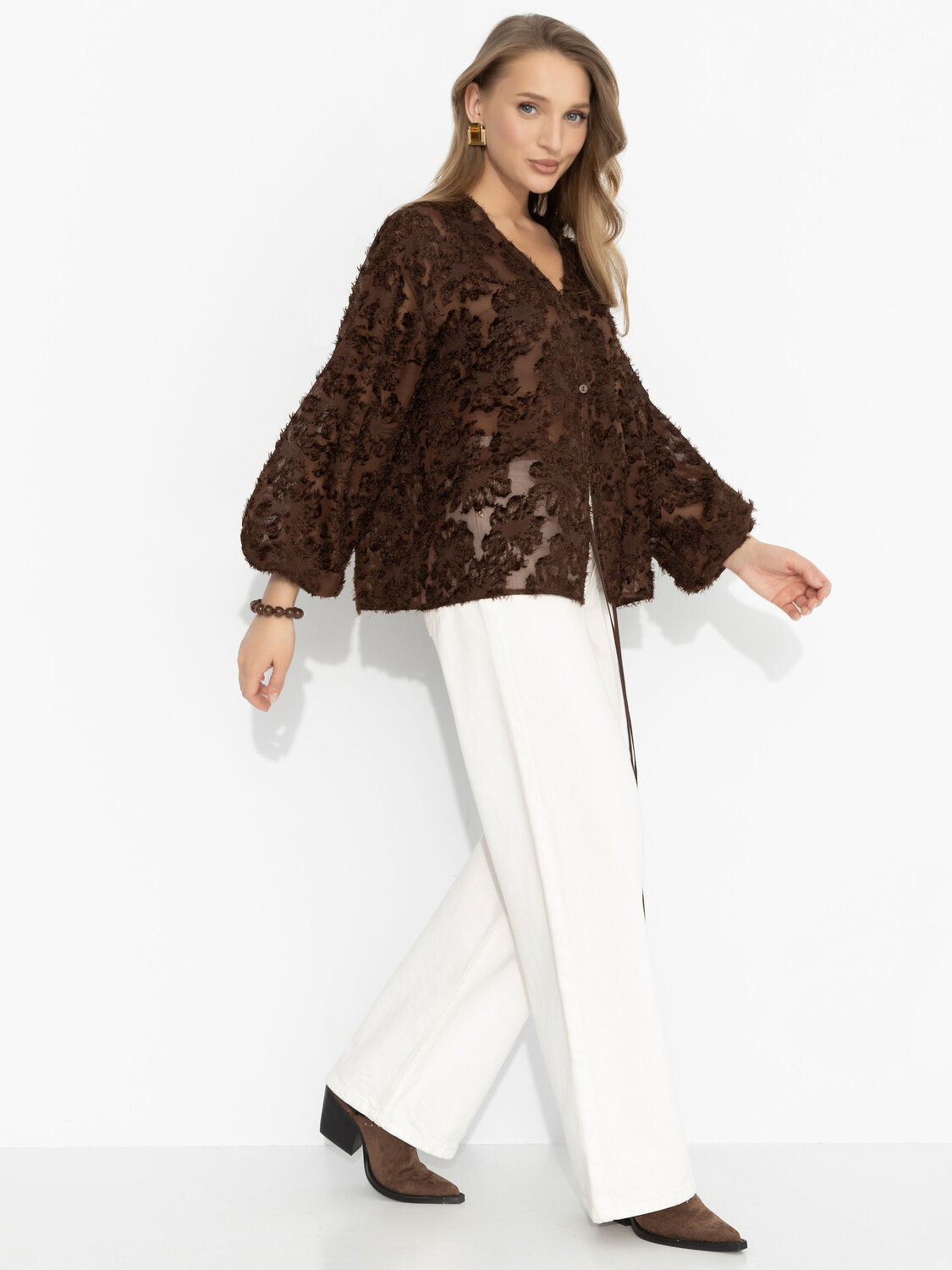 CHARUTTI Блуза 591992 12834 Коричневый