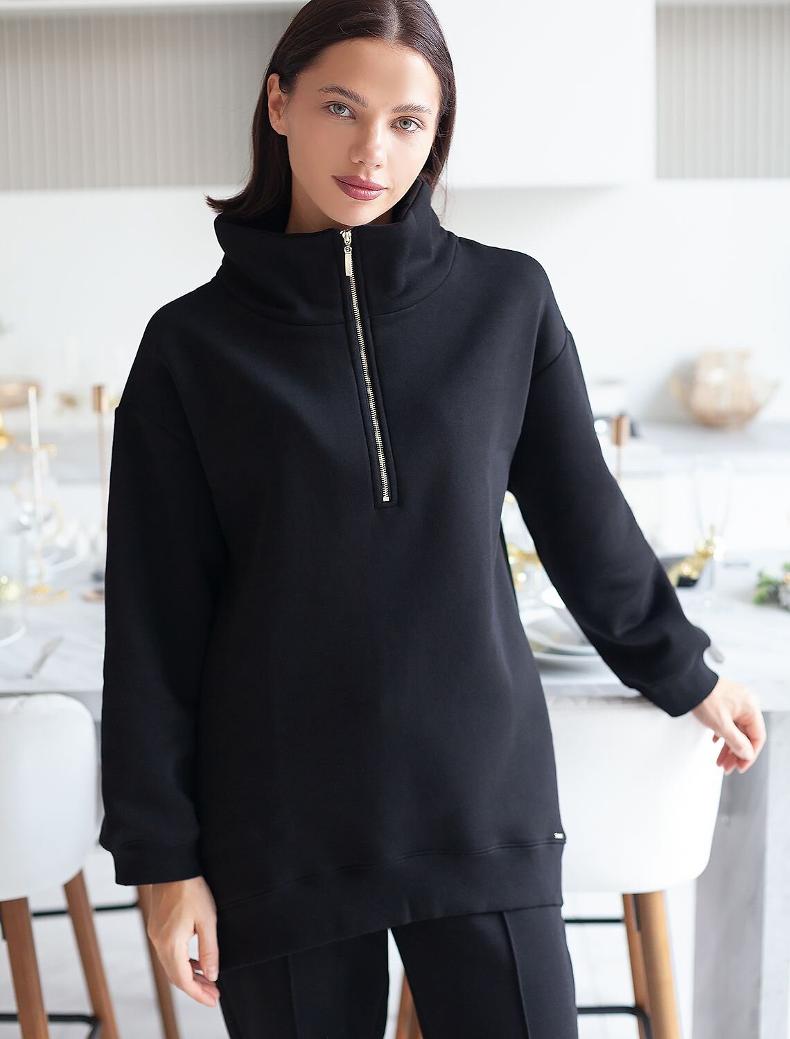 VILATTE Джемпер 592001 D49.964 черный