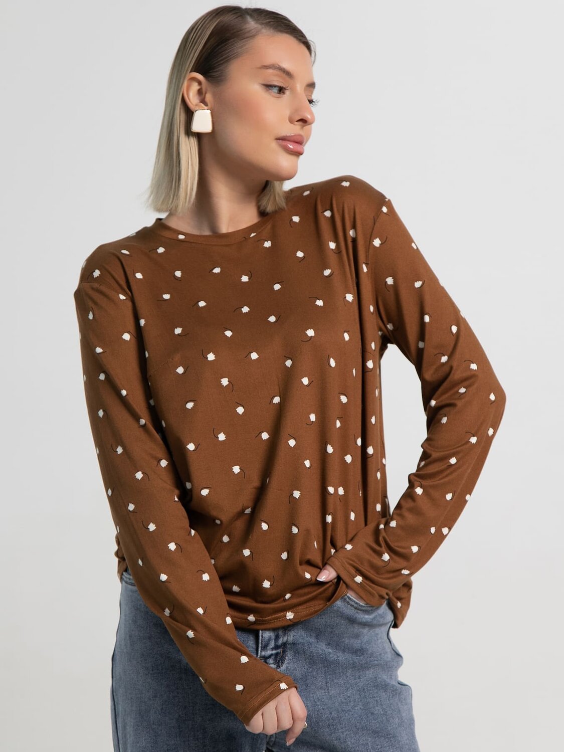 LT Collection Лонгслив 592044 Б15511-7М коричневый