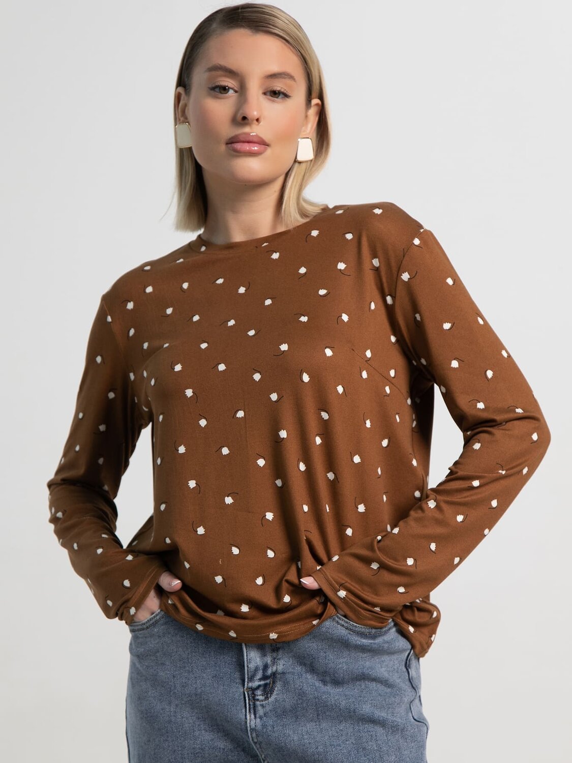 LT Collection Лонгслив 592044 Б15511-7М коричневый