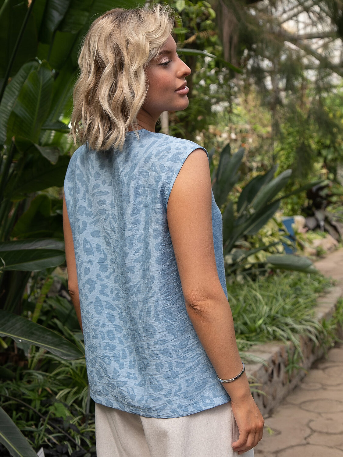 LT Collection Блуза 592047 Б15530-1М голубой