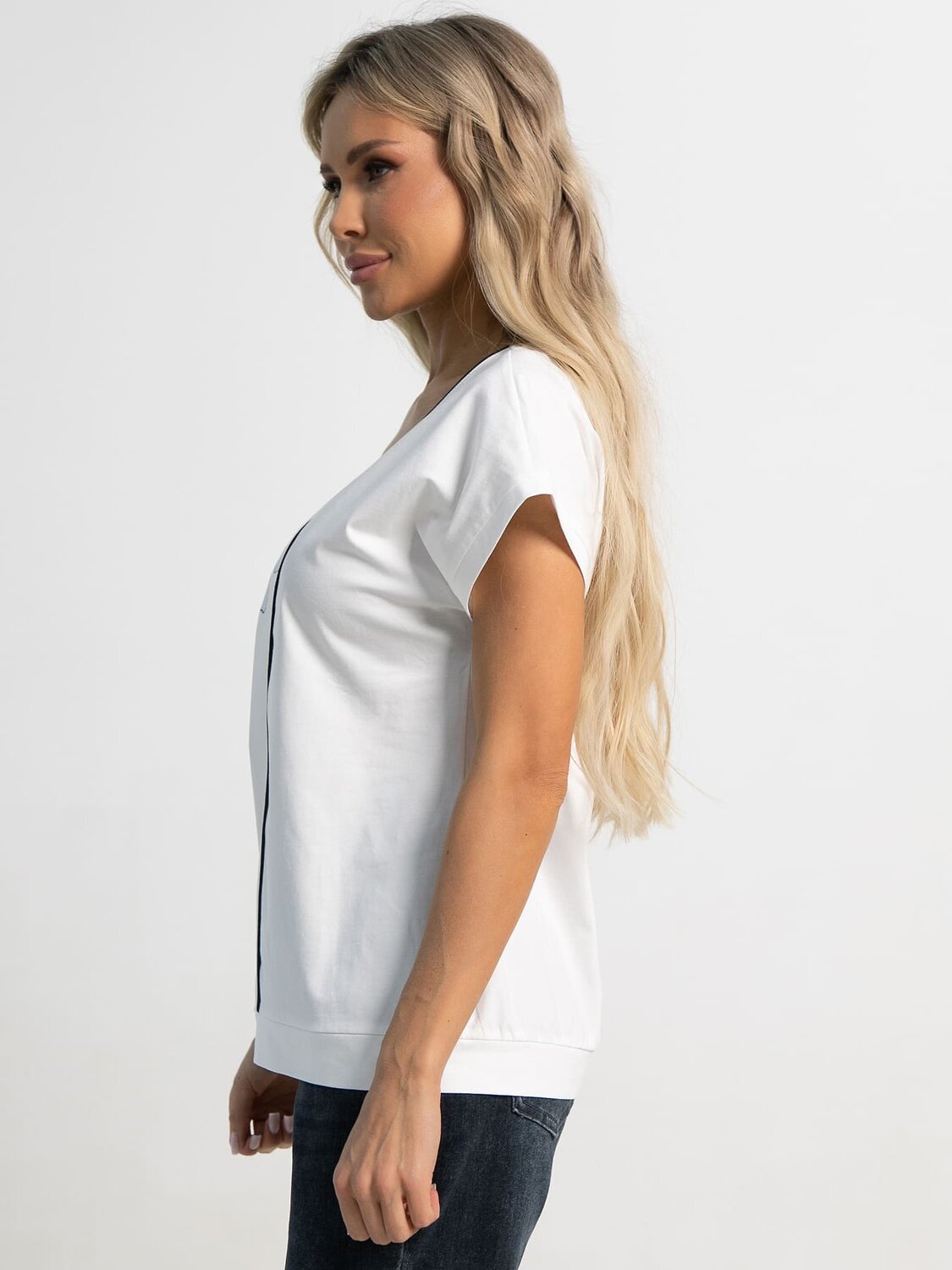 LT Collection Блуза 592052 Б15564-18М белый