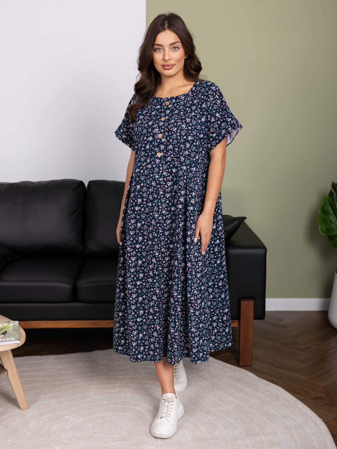 Текс-плюс Платье 592114 00-00248158 Темно-синий