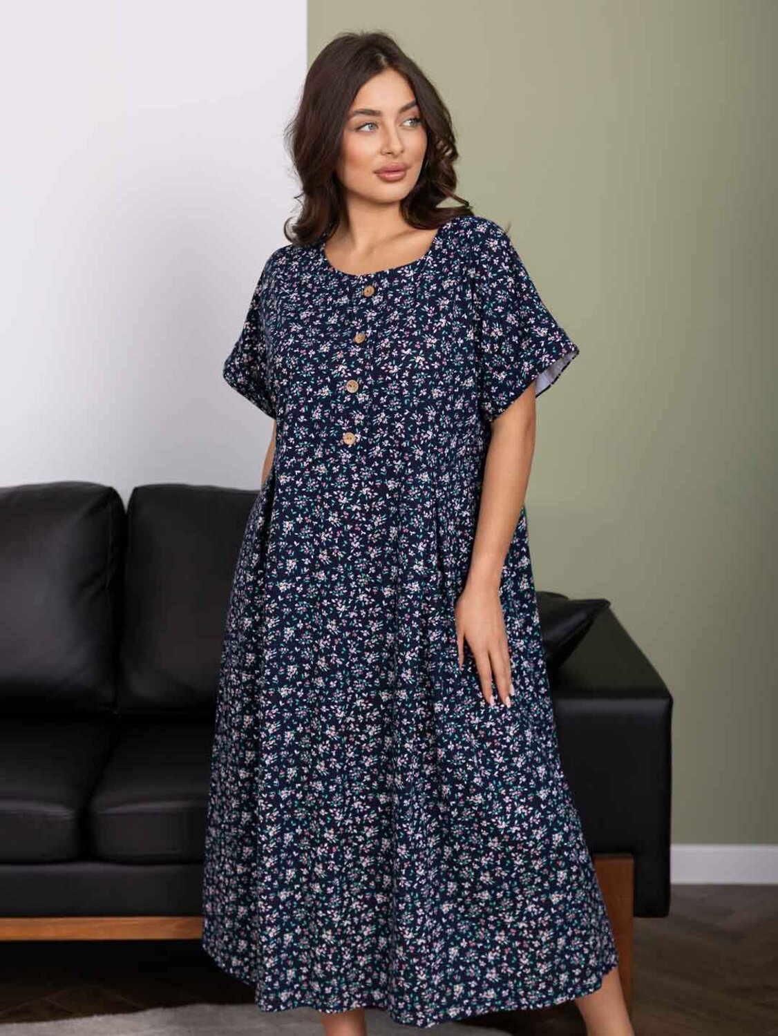 Текс-плюс Платье 592114 00-00248158 Темно-синий