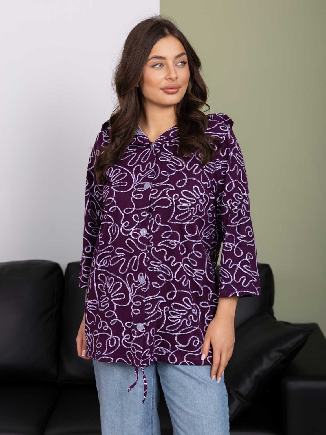 Текс-плюс Рубашка 592123 00-00248115 Фиолетовый