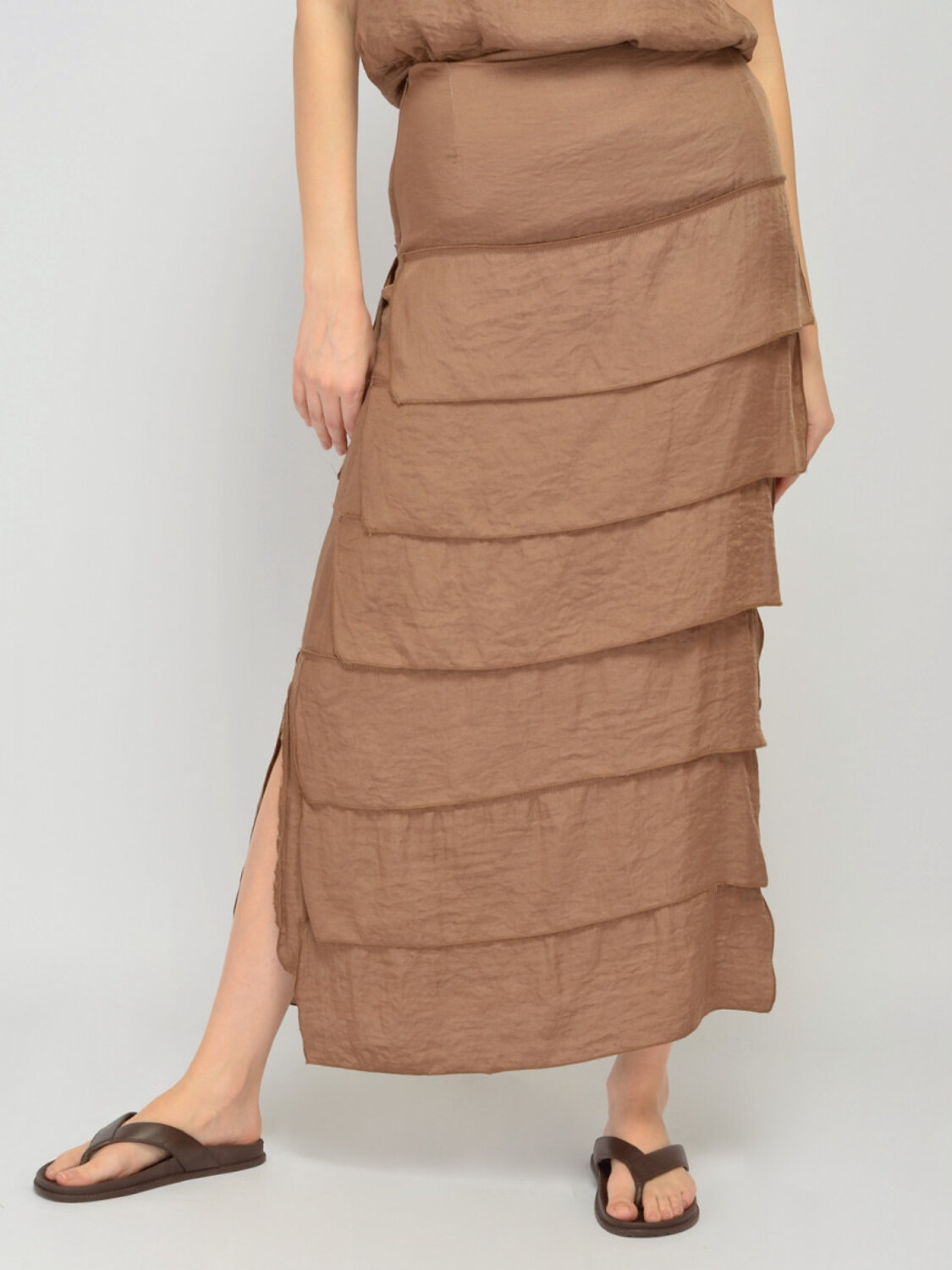 VISERDI Юбка 592176 10469-коф 9561385 молочный шоколад