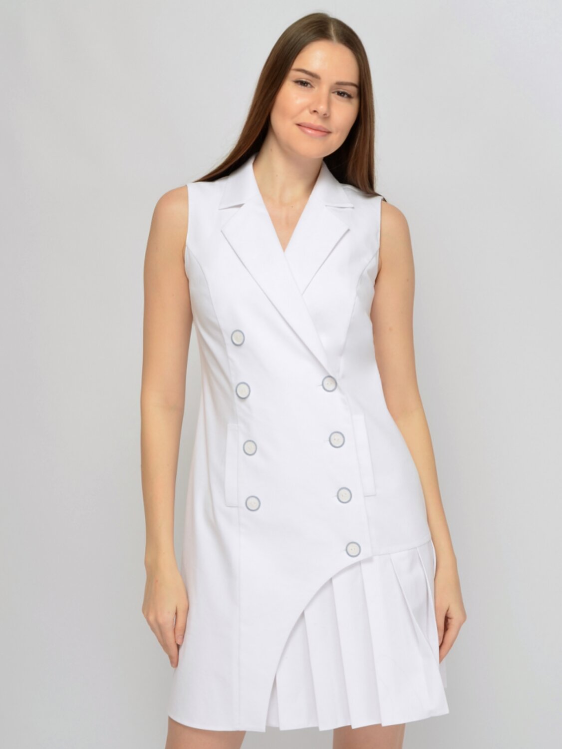 VISERDI Платье 592178 90392-бел 4561985 белый