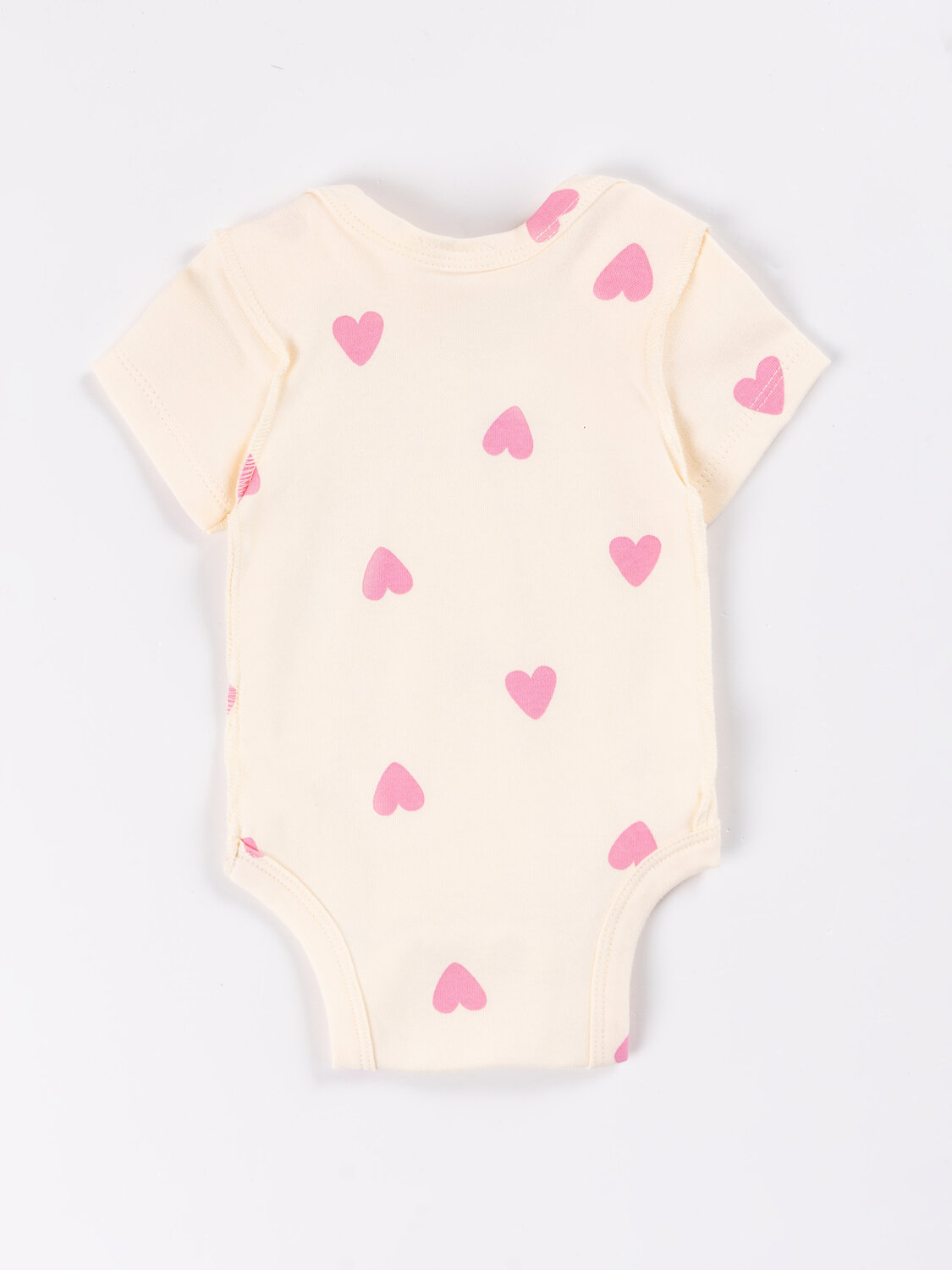 MARK FORMELLE Боди детское 592201 13015-1-2 сердечки на молоке +розовое саше