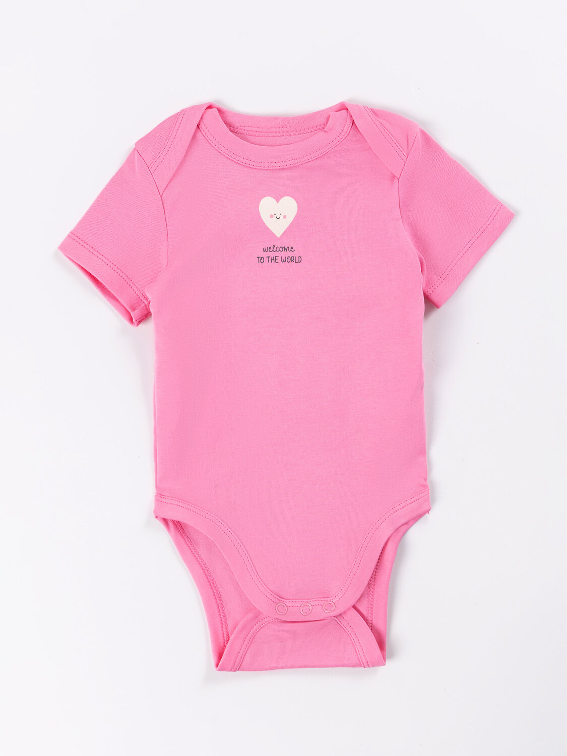 MARK FORMELLE Боди детское 592203 13015-2 сердечки на молоке +розовое саше