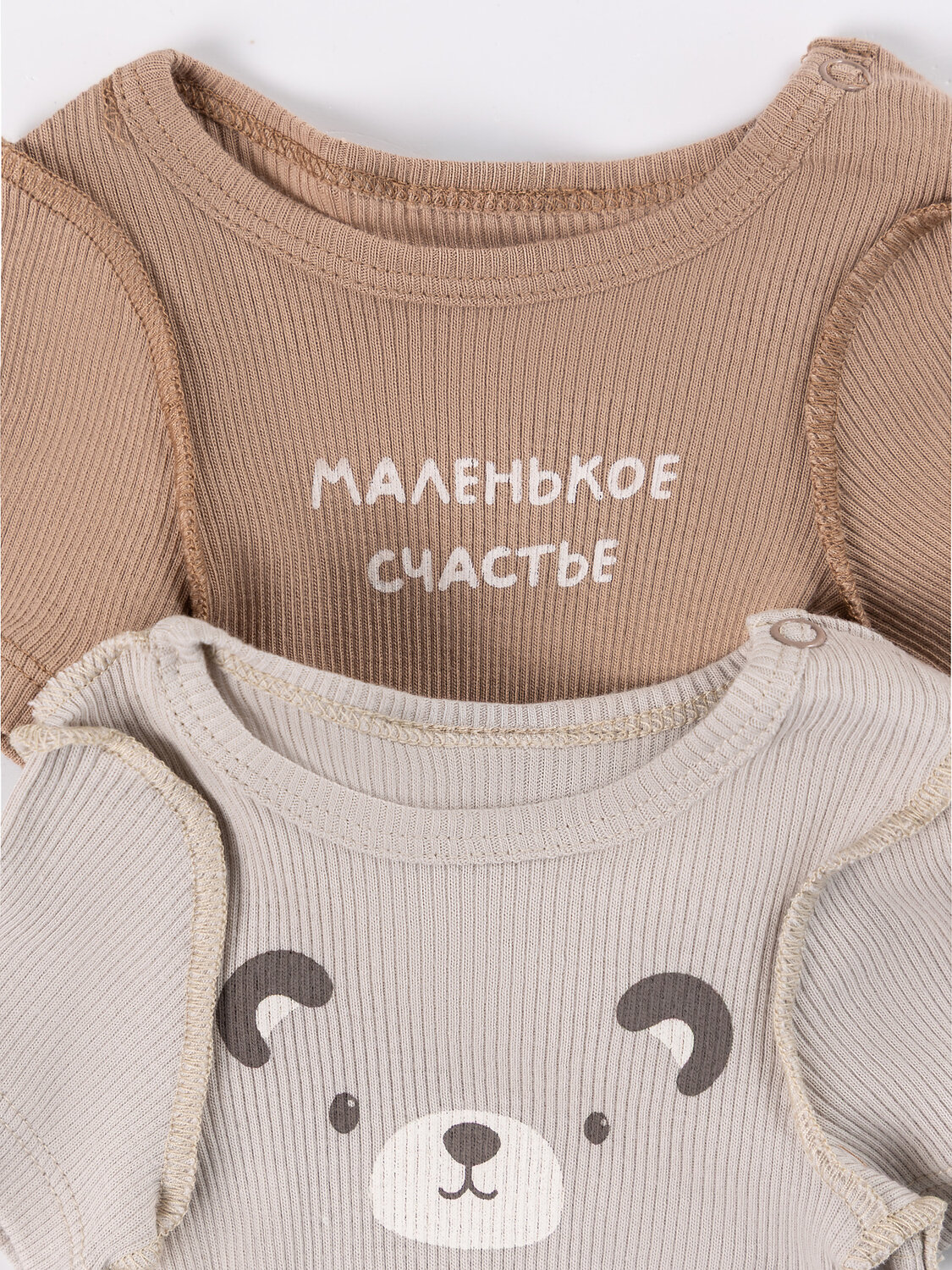 MARK FORMELLE Боди детское 592204 13023-2 серо -коричневый +бежевый +печать