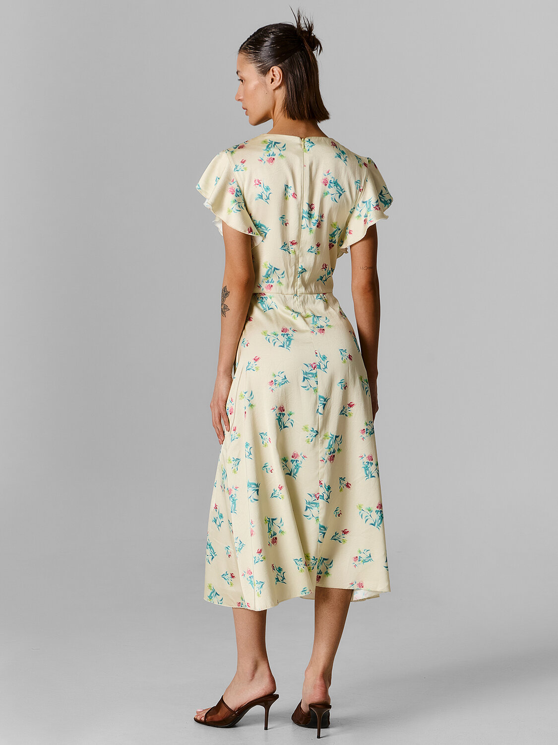 MARK FORMELLE Платье 592261 154033 цветы на лимонном льду