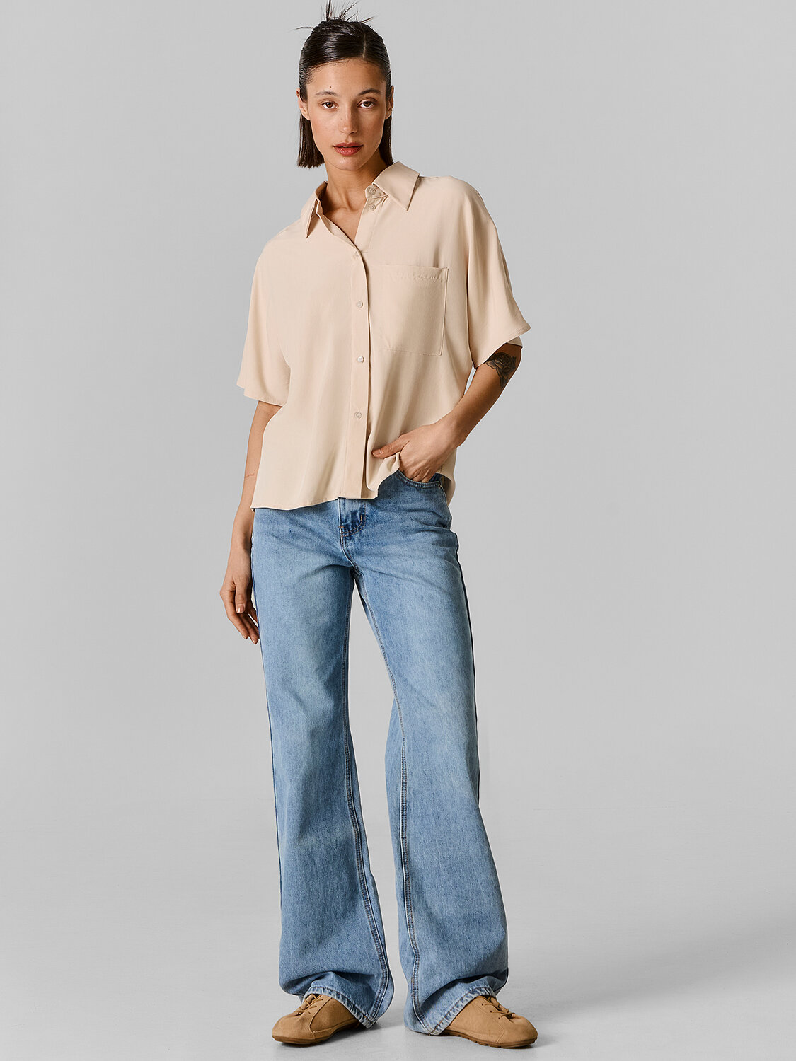 MARK FORMELLE Рубашка 592267 112792 бежевый