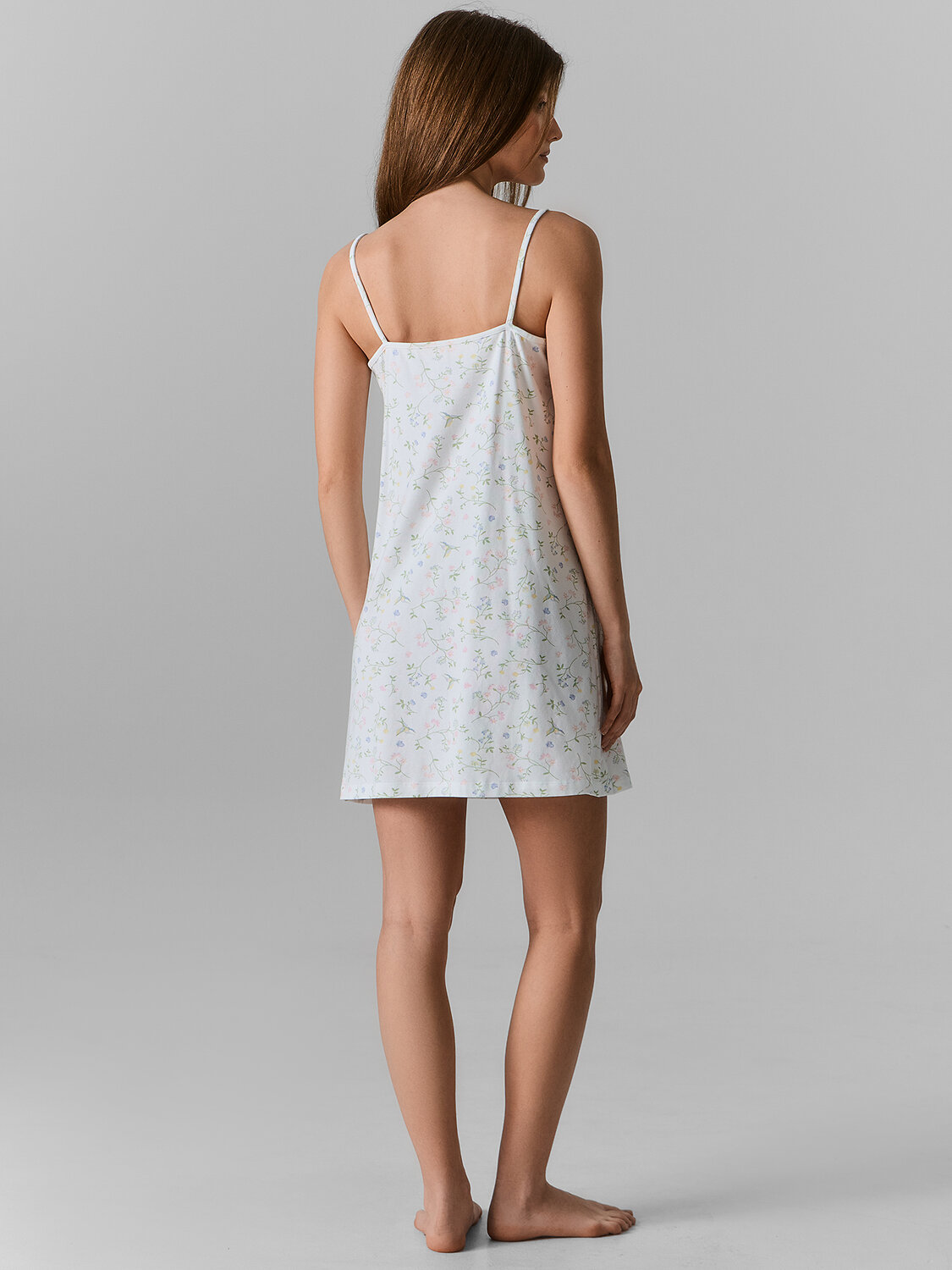 MARK FORMELLE Сорочка 592271 152496 колибри с цветами на белом