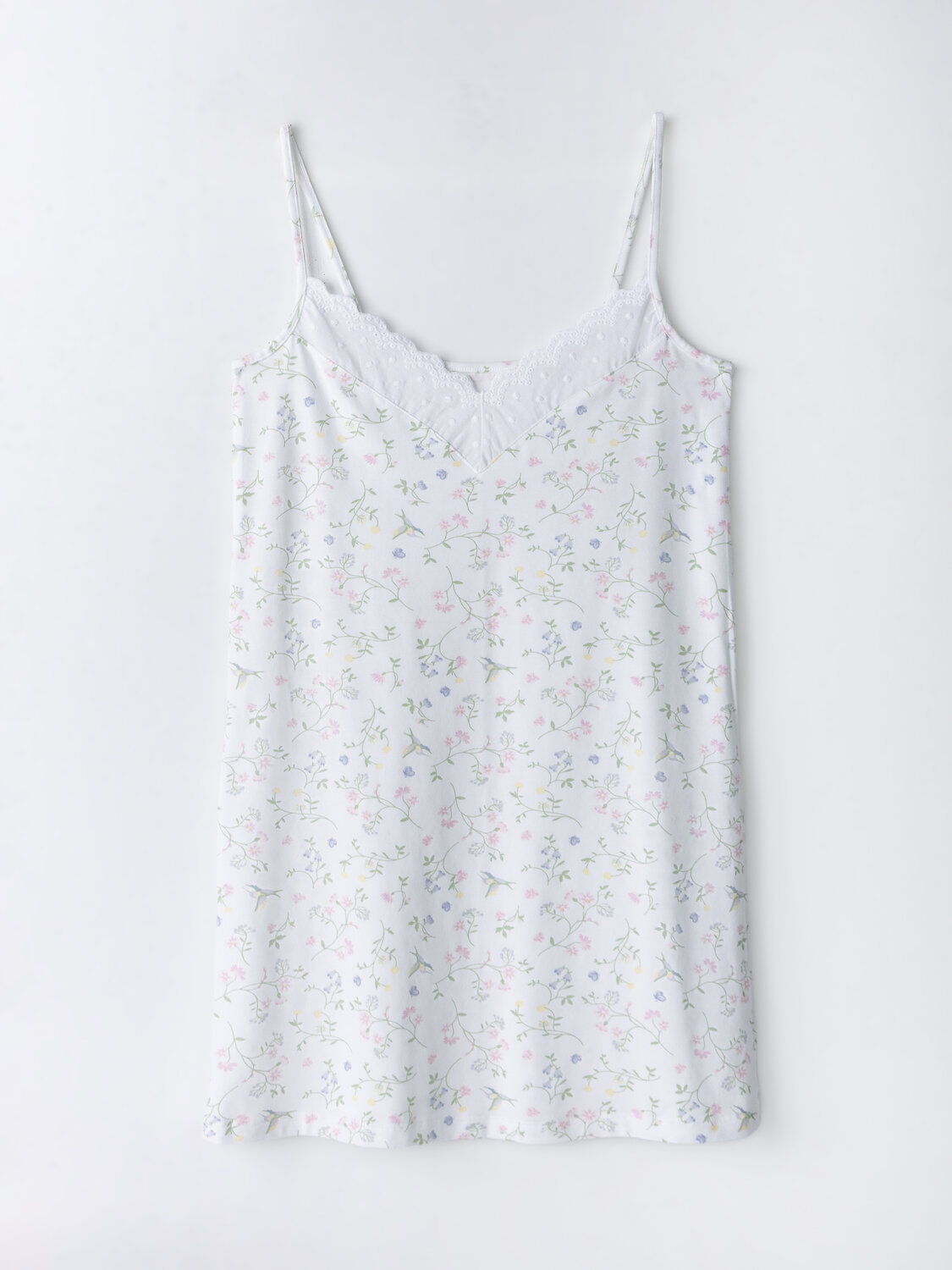 MARK FORMELLE Сорочка 592271 152496 колибри с цветами на белом