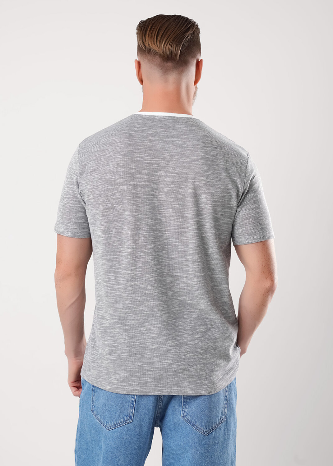 CLEVER Джемпер 592298 562061/01зо maxi(макси) т.серый/молочный