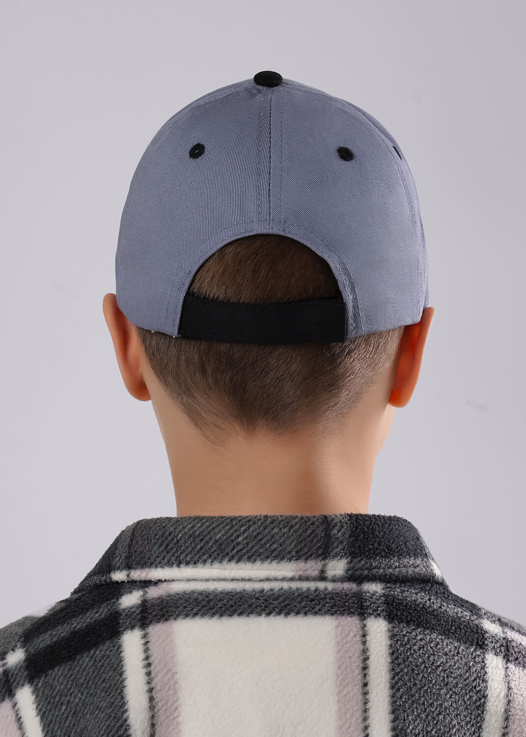 CLEVER Кепка 592308 109 х/б серый/чёрный