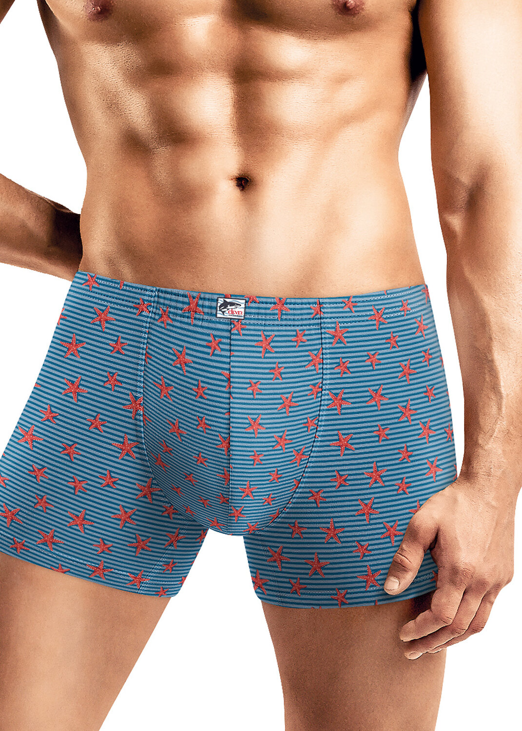 CLEVER Трусы 592330 MSH561011 т.голубой/красный