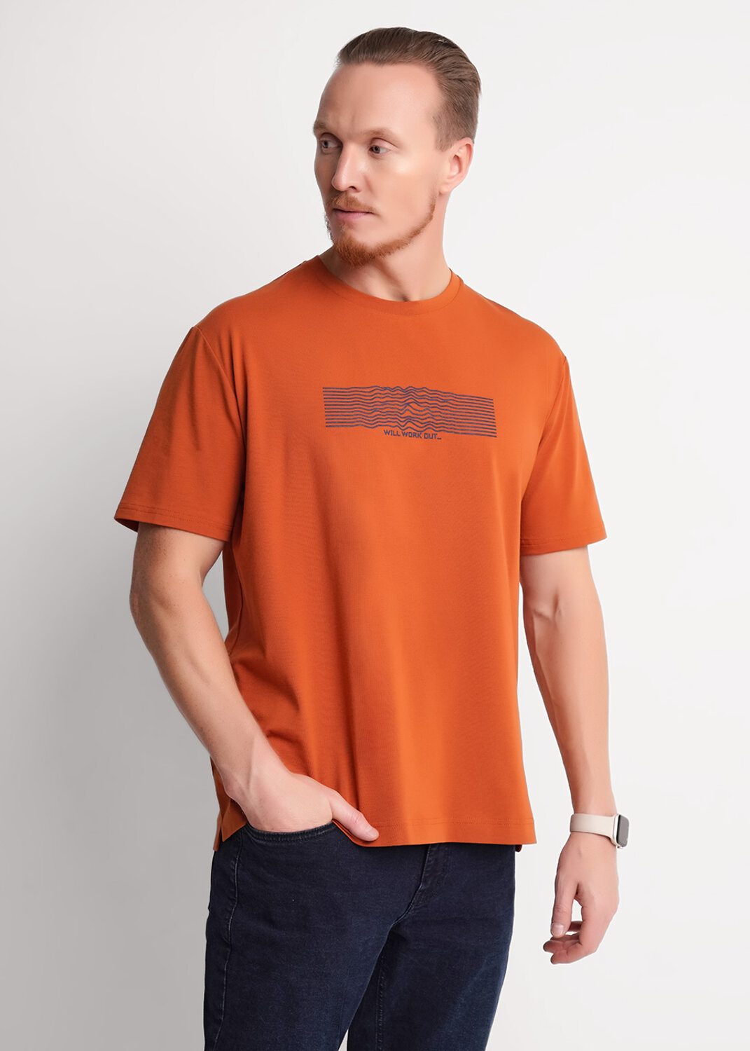 CLEVER Футболка 592345 562509/04гг maxi(макси)_п терракотовый