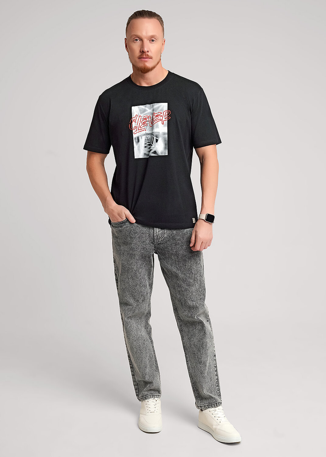 CLEVER Футболка 592363 562650/05кк maxi(макси)_п чёрный