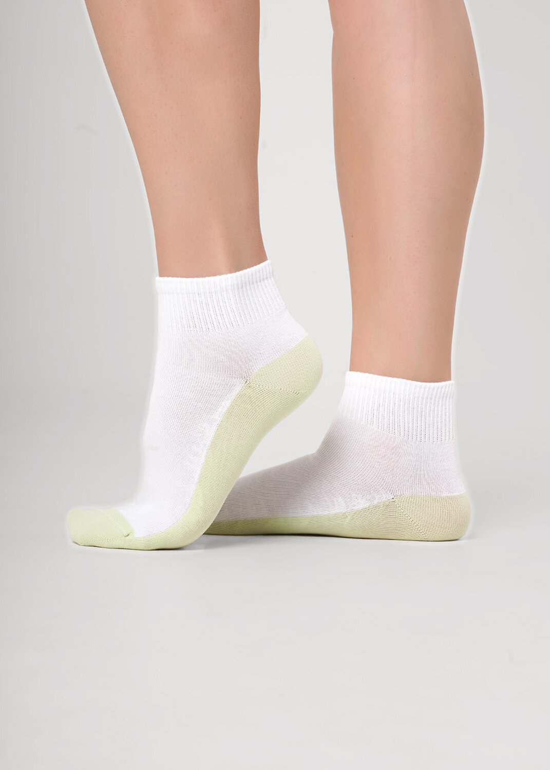 CLEVER Носки 592366 Д5606 белый/св.зелёный