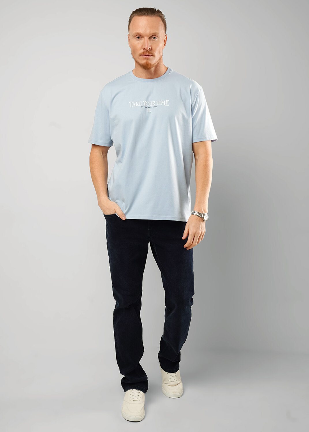 CLEVER Футболка 592376 562598/10кд maxi(макси)_п голубой