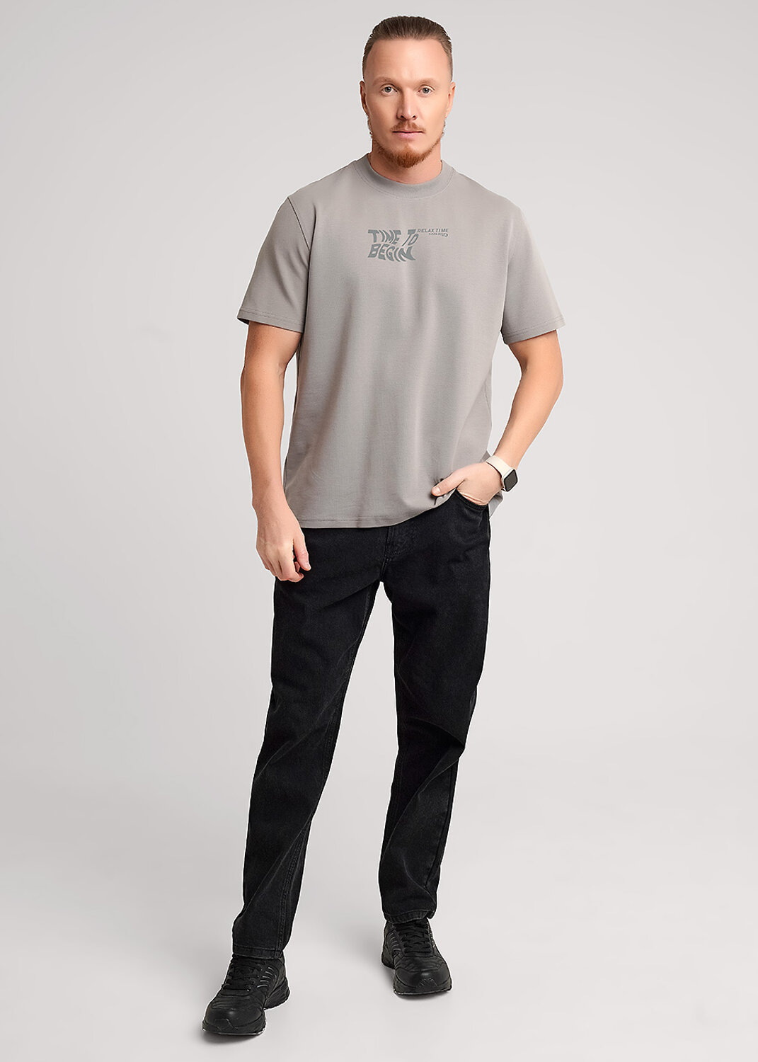 CLEVER Футболка 592383 562660/05и maxi(макси)_п серый