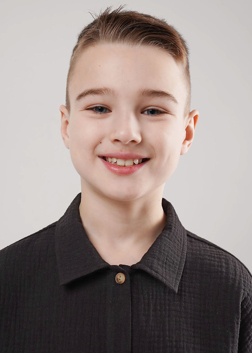 CLEVER Сорочка 592406 863311/16муж чёрный