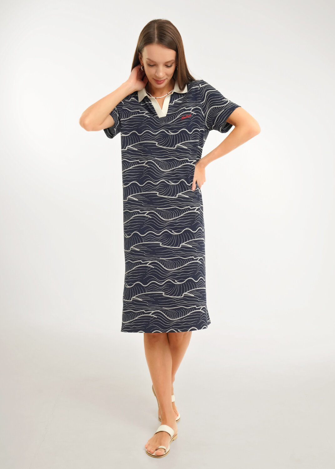 CLEVER Платье 592423 LDR26-1234 т.синий/молочный