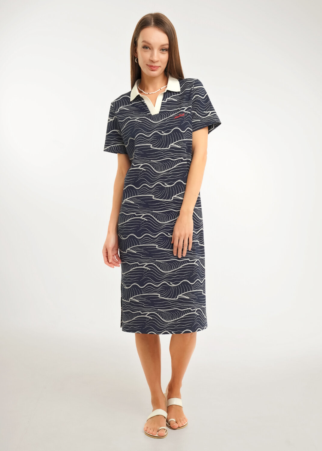 CLEVER Платье 592423 LDR26-1234 т.синий/молочный