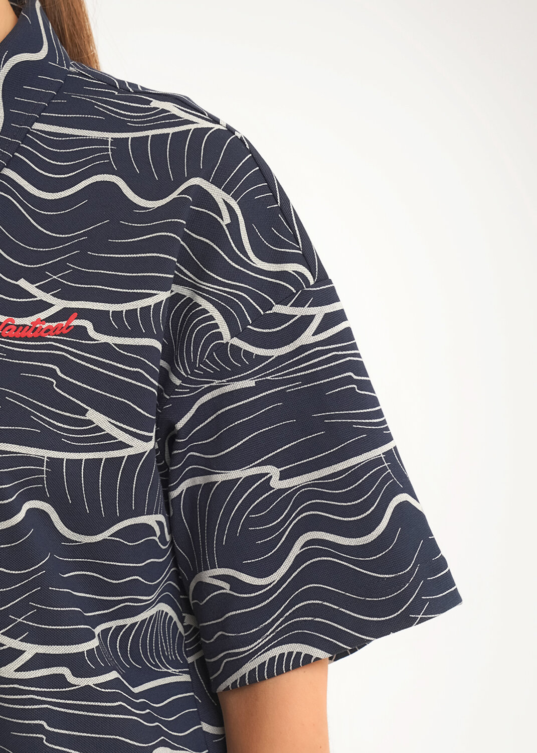 CLEVER Блузка 592432 LR26-1234 т.синий/молочный