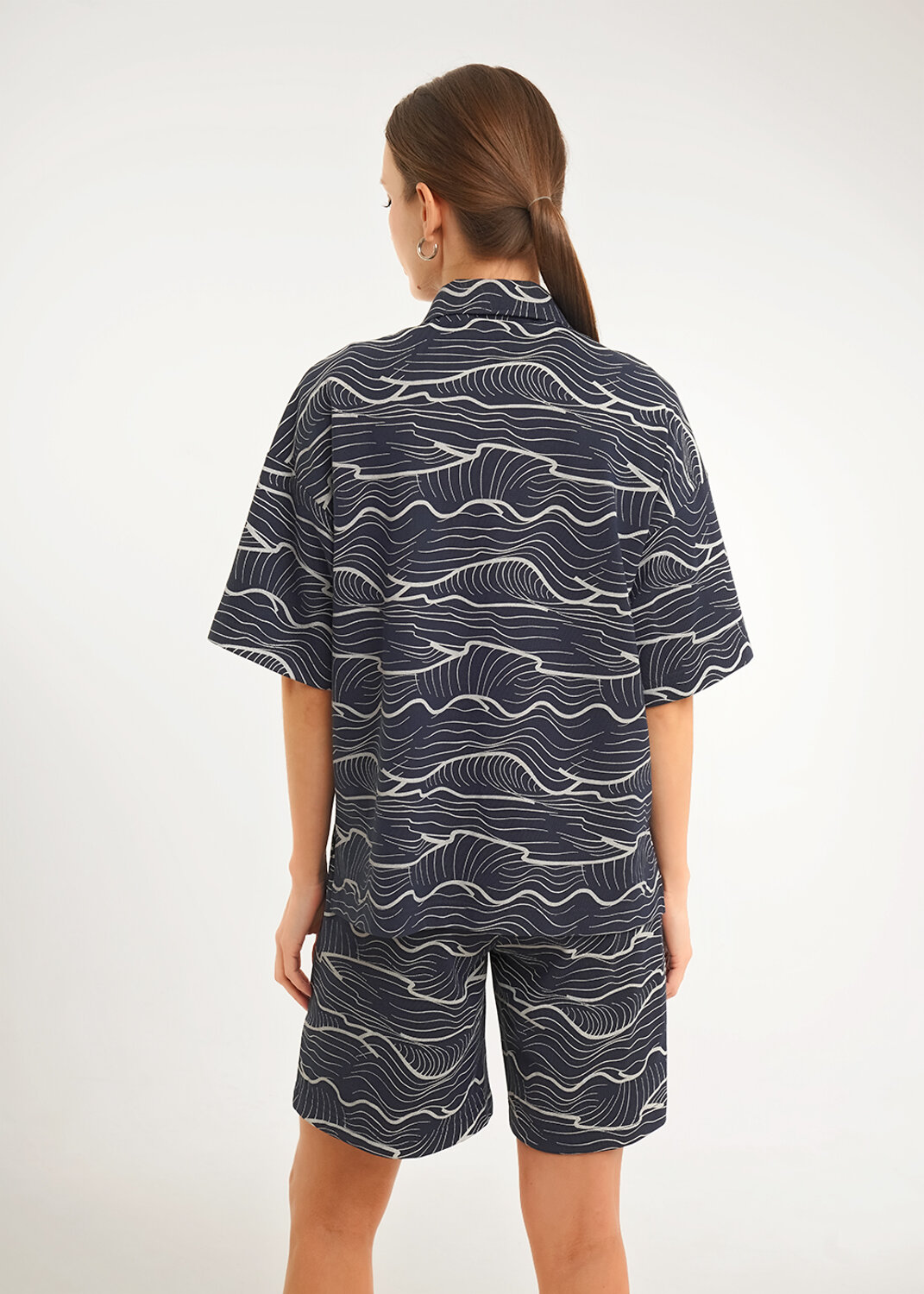 CLEVER Блузка 592432 LR26-1234 т.синий/молочный