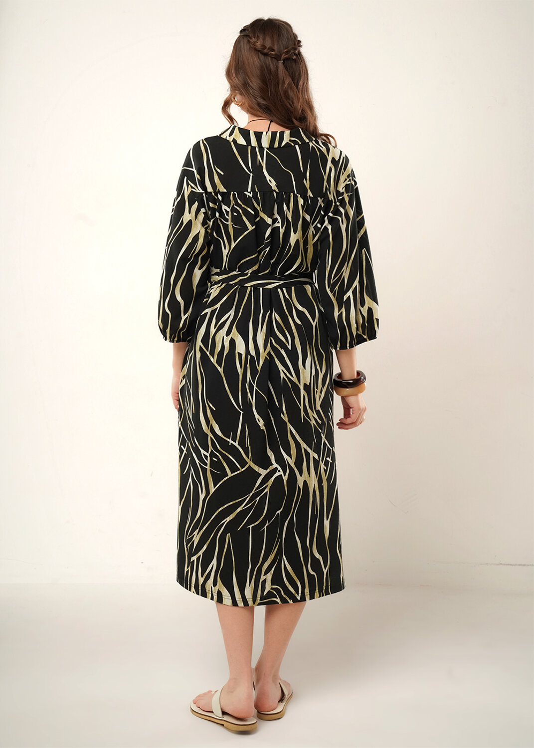 CLEVER Платье 592433 267217/208ззн т.коричневый/св.бежевый