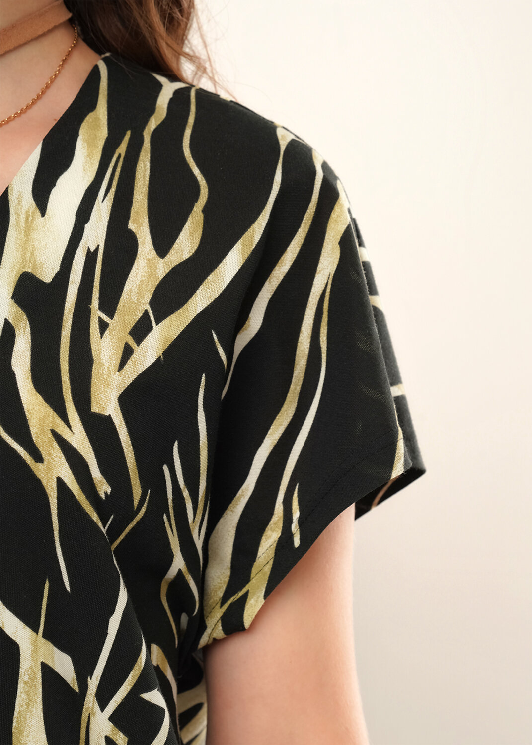 CLEVER Блузка 592439 267222/208ззн т.коричневый/св.бежевый