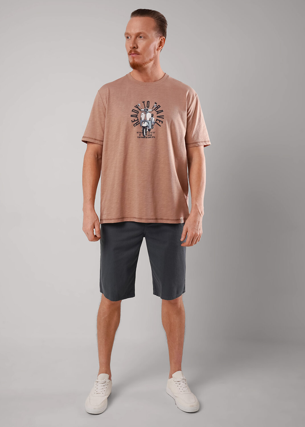 CLEVER Футболка 592448 562527/17о maxi(макси)_п св.коричневый