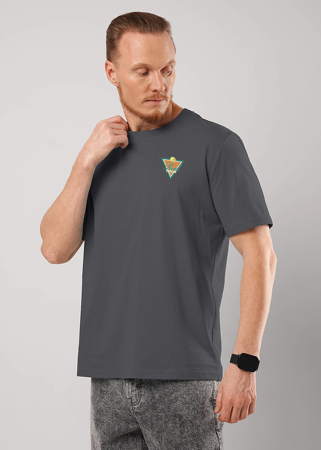 CLEVER Футболка 592453 562650/19кд maxi(макси)_п1 т.серый