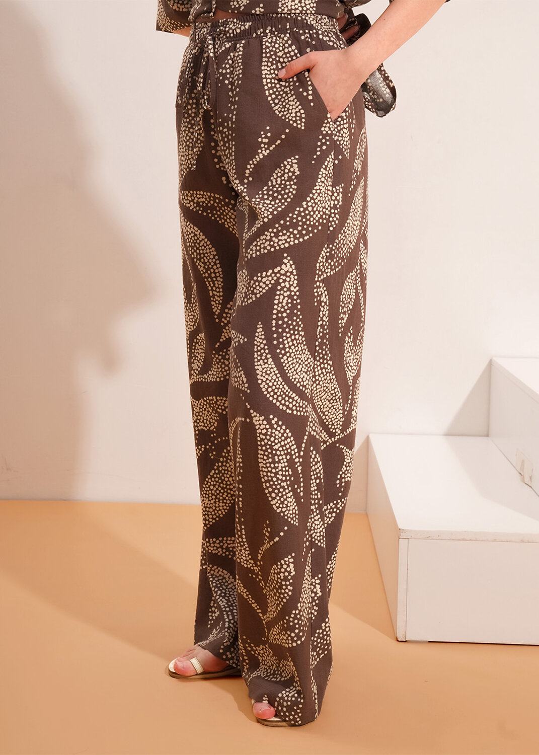 CLEVER Брюки 592464 263289/206лвн коричневый/св.бежевый