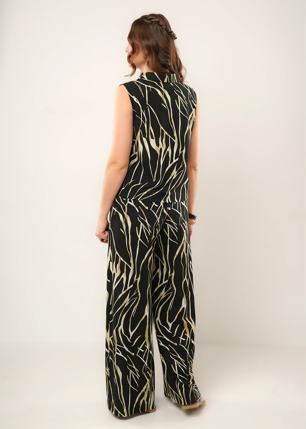 CLEVER Блузка 592465 267221/208ззн т.коричневый/св.бежевый