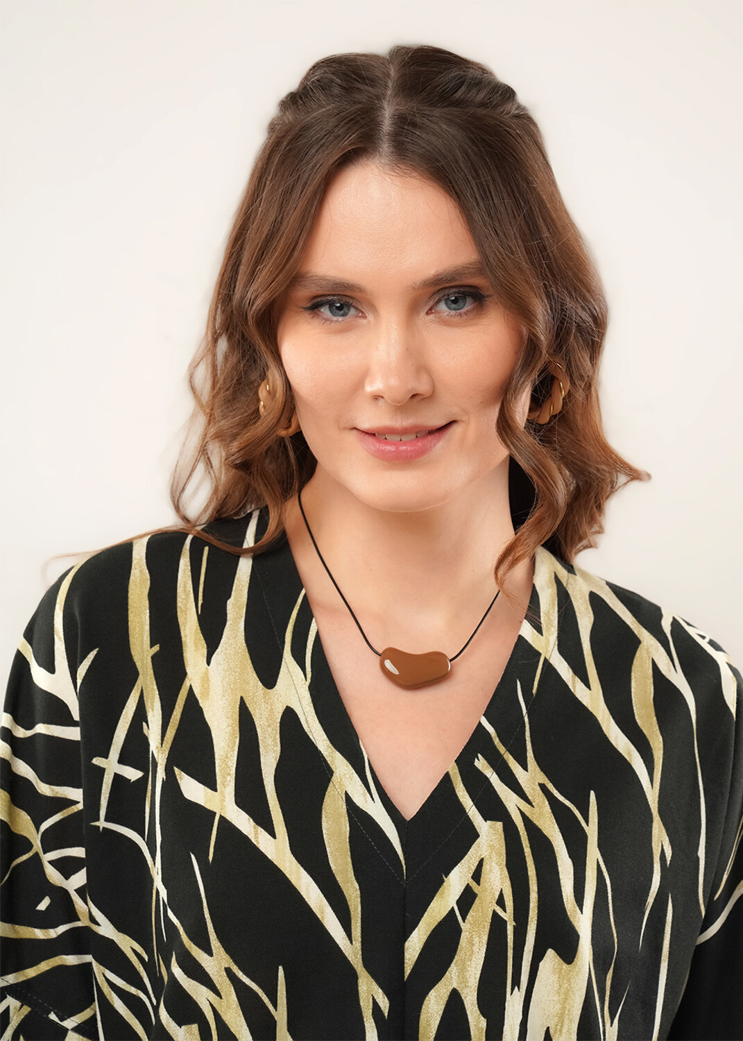 CLEVER Блузка 592470 267219/208ззн т.коричневый/св.бежевый