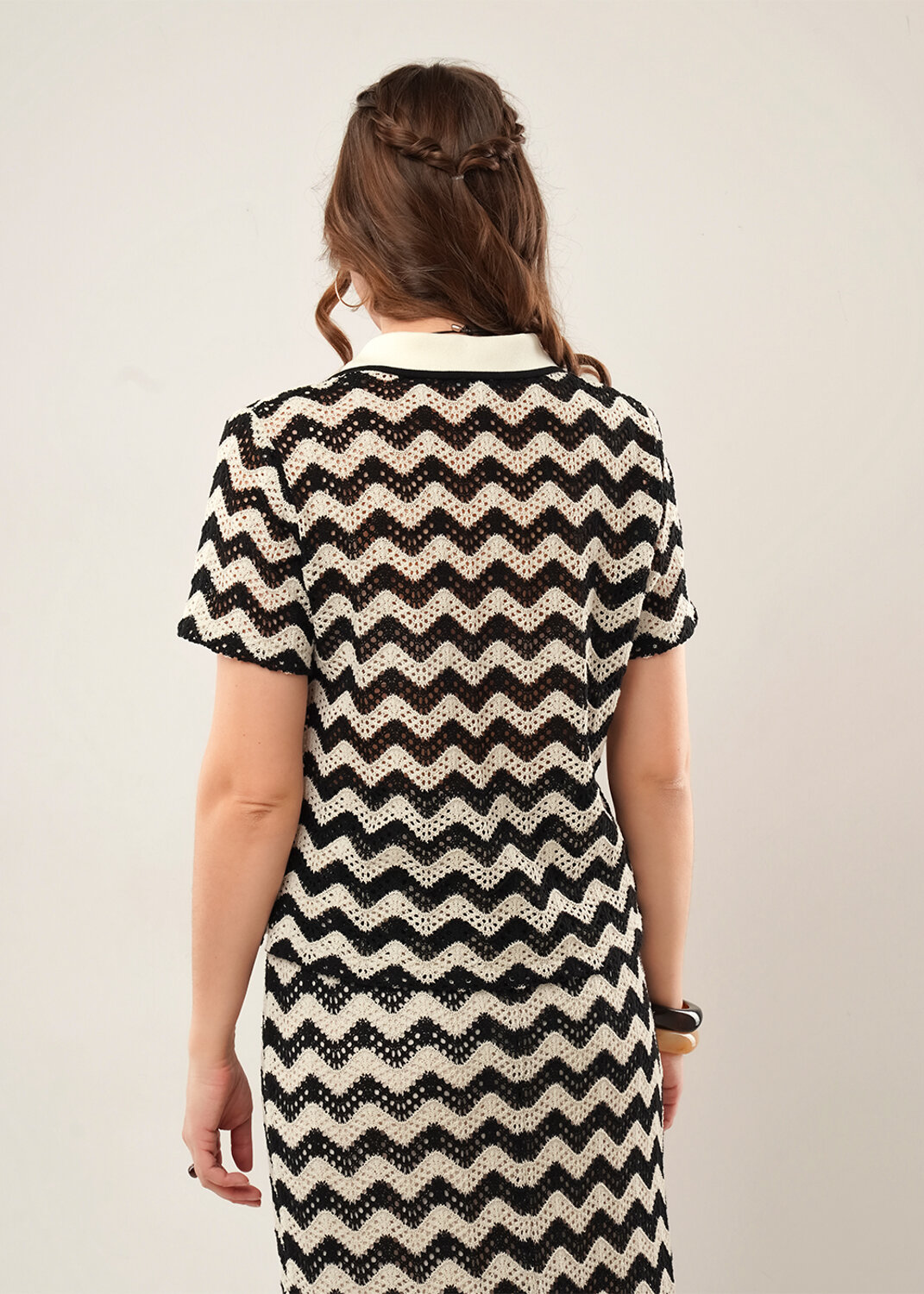 CLEVER Джемпер 592472 267231/208ж т.коричневый/св.бежевый