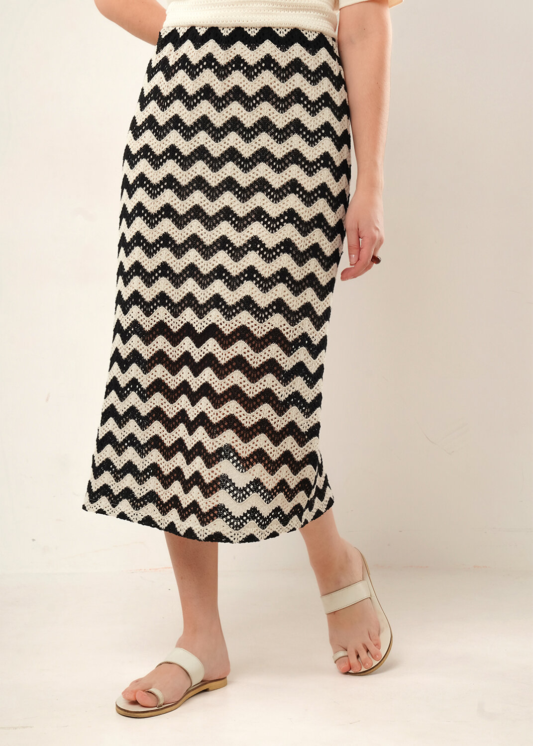 CLEVER Юбка 592474 267218/208ж т.коричневый/св.бежевый