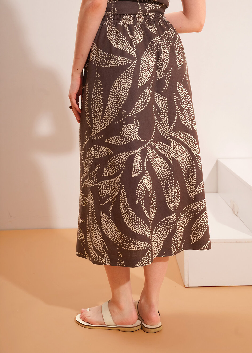 CLEVER Юбка 592479 263291/206лвн коричневый/св.бежевый