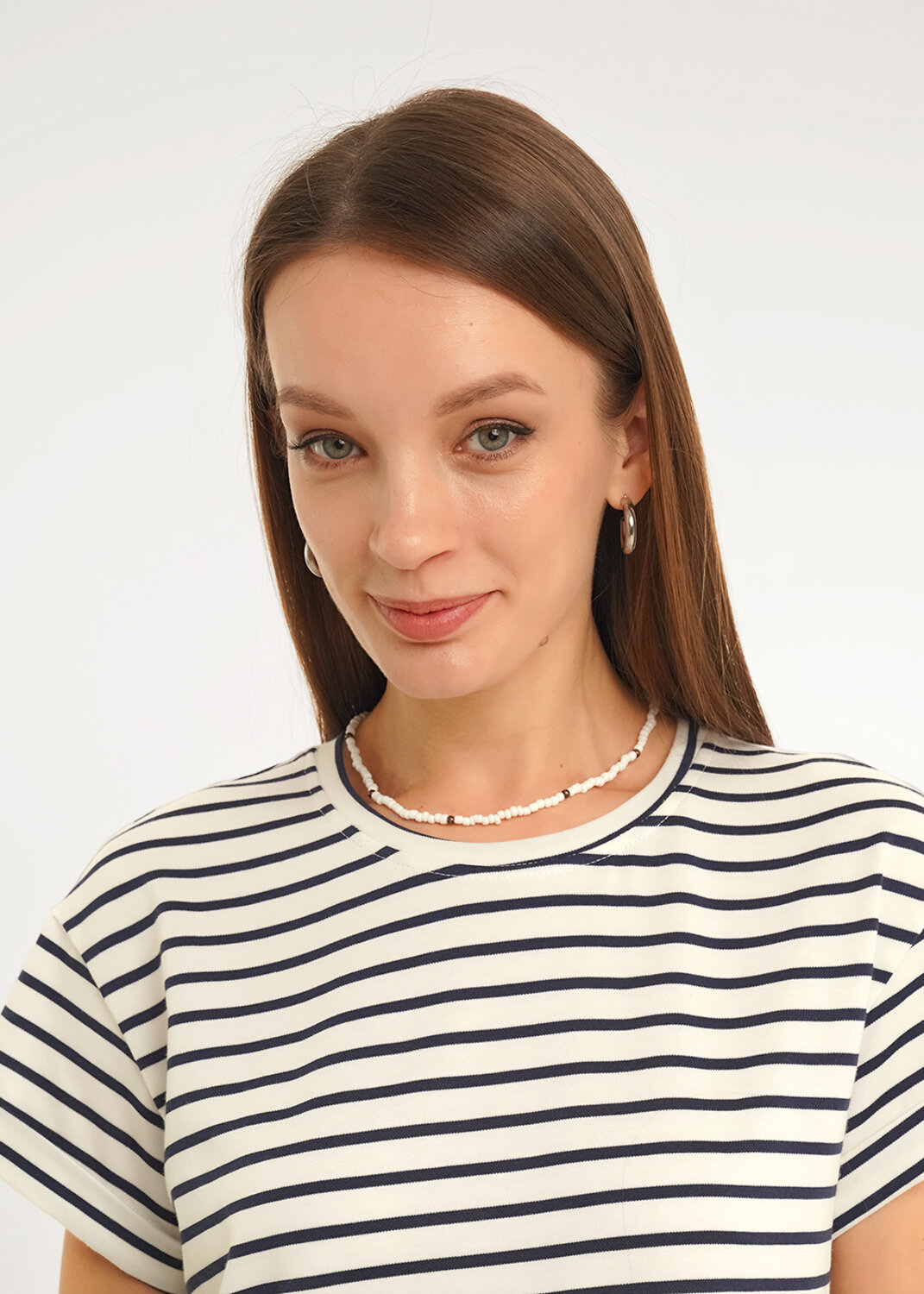 CLEVER Платье 592486 LDR26-1234/2 молочный/т.синий