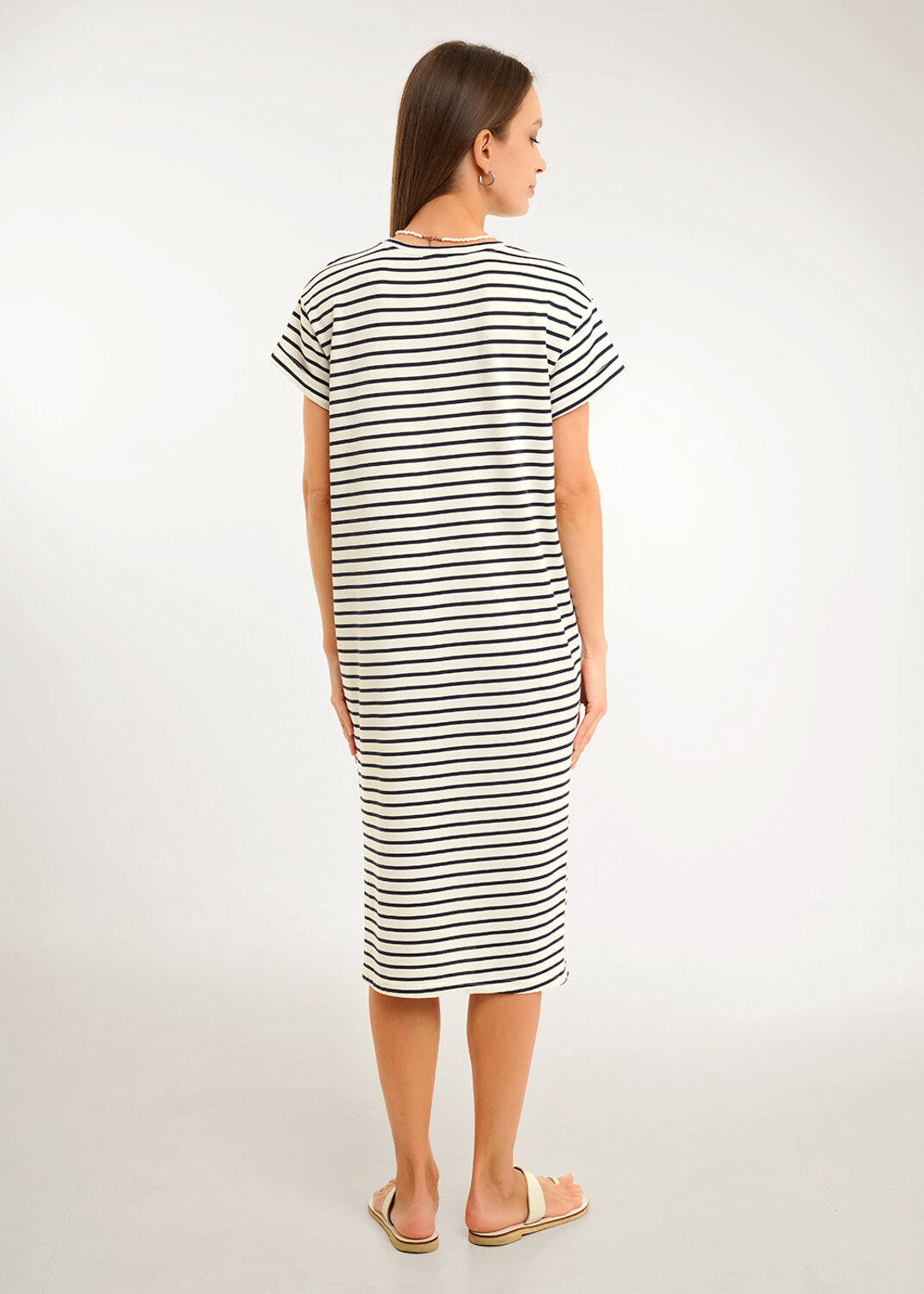 CLEVER Платье 592486 LDR26-1234/2 молочный/т.синий