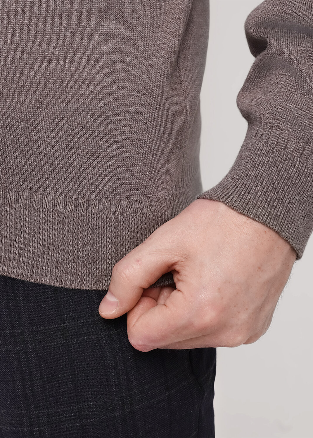 CLEVER Джемпер 592498 654362хаmaxi(макси) меланж бежевый