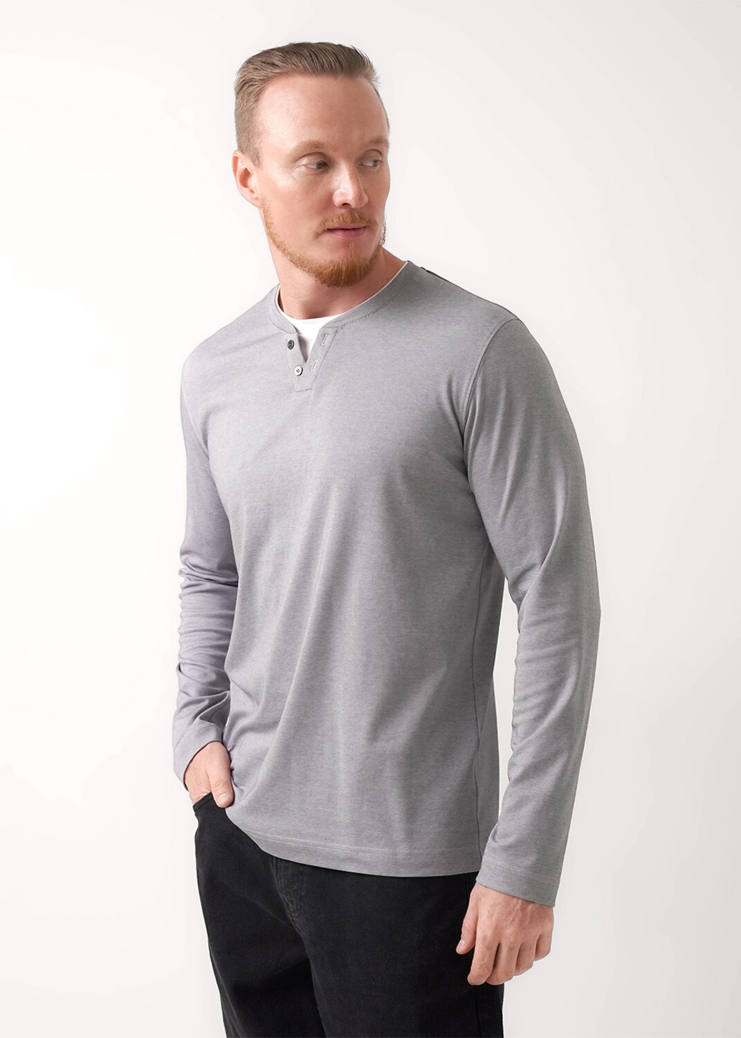 CLEVER Джемпер 592499 452264/07зэ maxi(макси) т.серый/белый