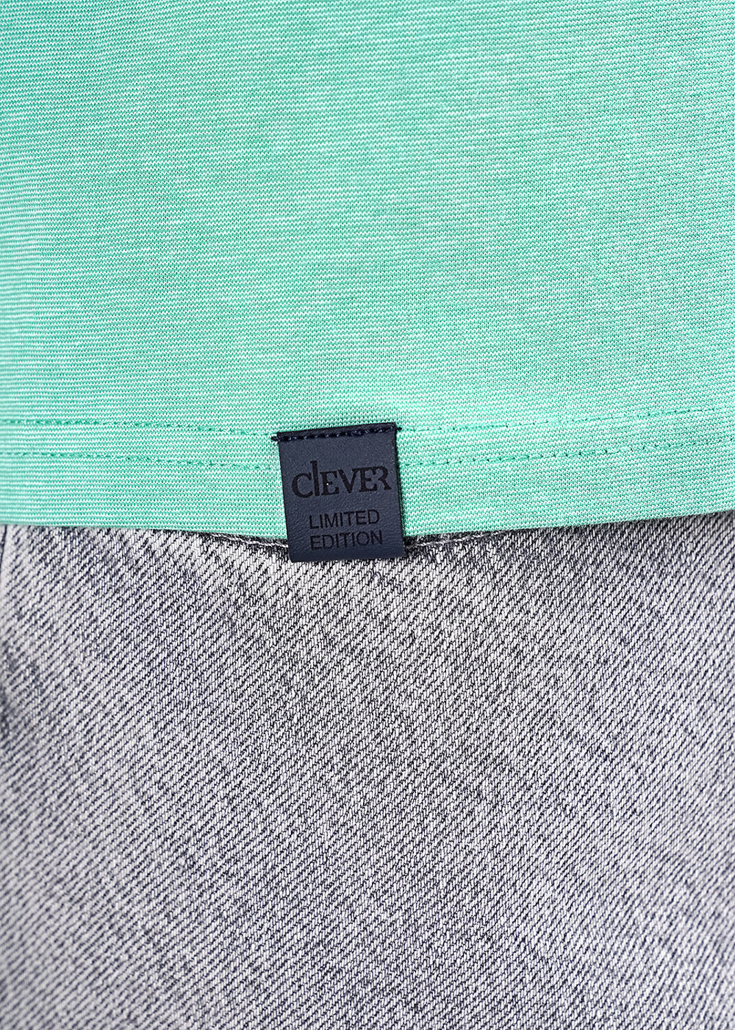 CLEVER Джемпер 592545 602213гн maxi(макси) зелёный/белый