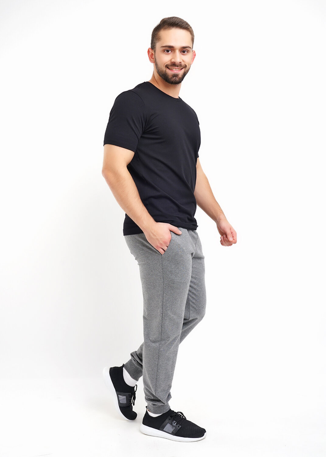 CLEVER Брюки 592555 601717/2фэ_мел_maxi(макси) меланж серый